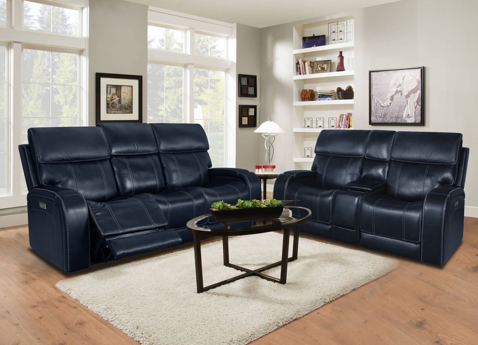 Glenwood - Sofa - Recliner With Power And Power Headrest And Lumbar