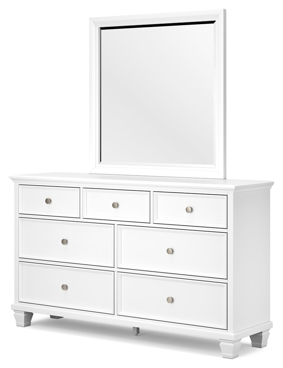 Fortman - Dresser And Mirror - White - Image 7