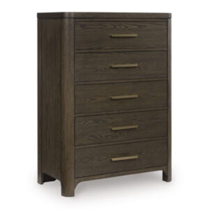 Radkin - Five Drawer Chest - Burnished Brown
