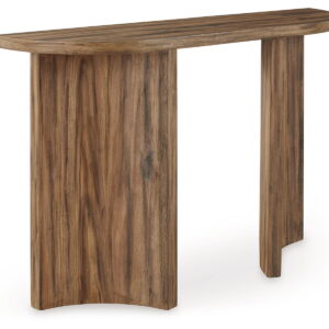 Austanny - Sofa Table - Warm Brown