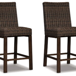 Paradise Trail - Barstool (Set of 2) - Medium Brown