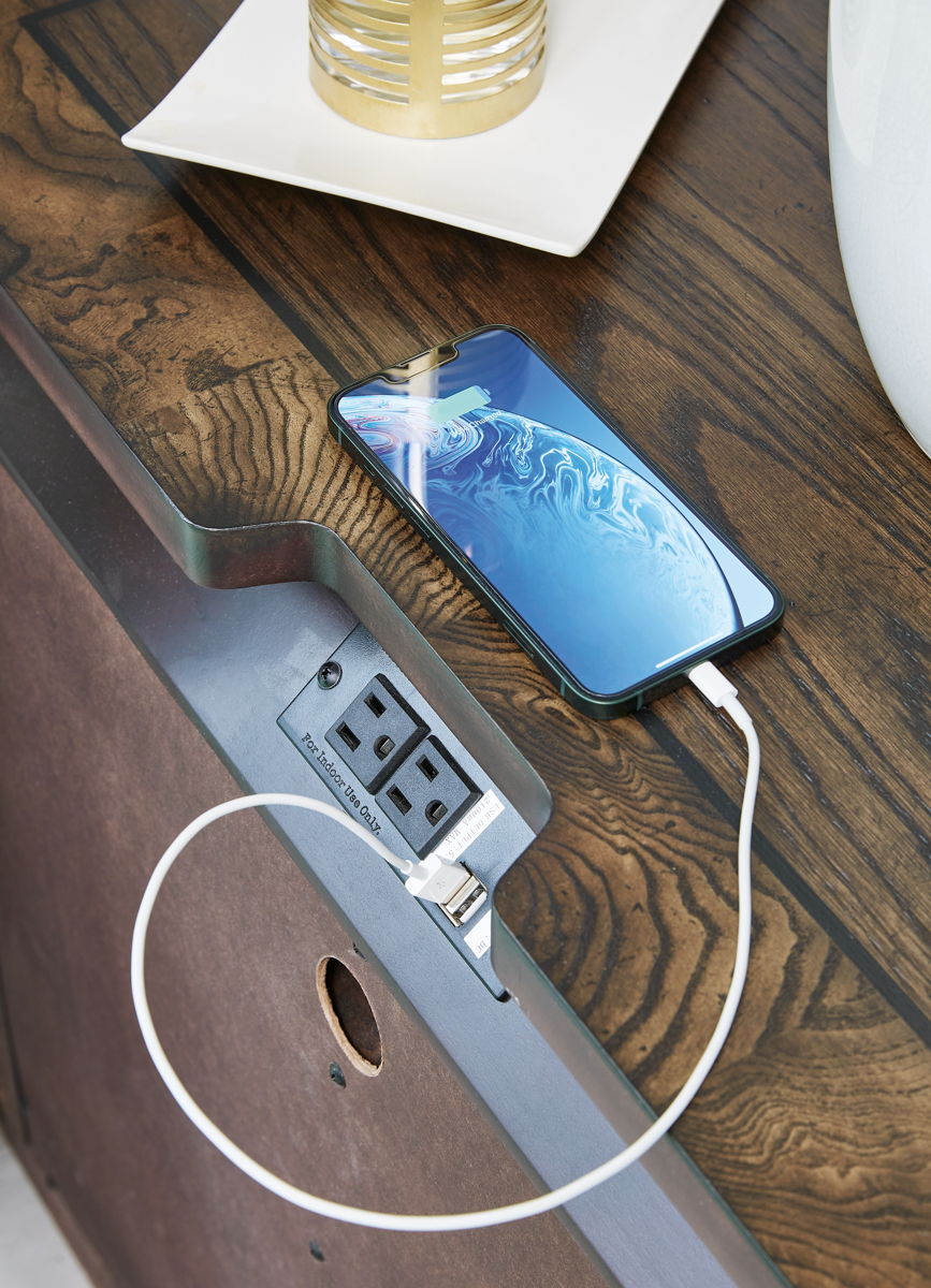 Maylee - Three Drawer Night Stand - Dark Brown - Image 4