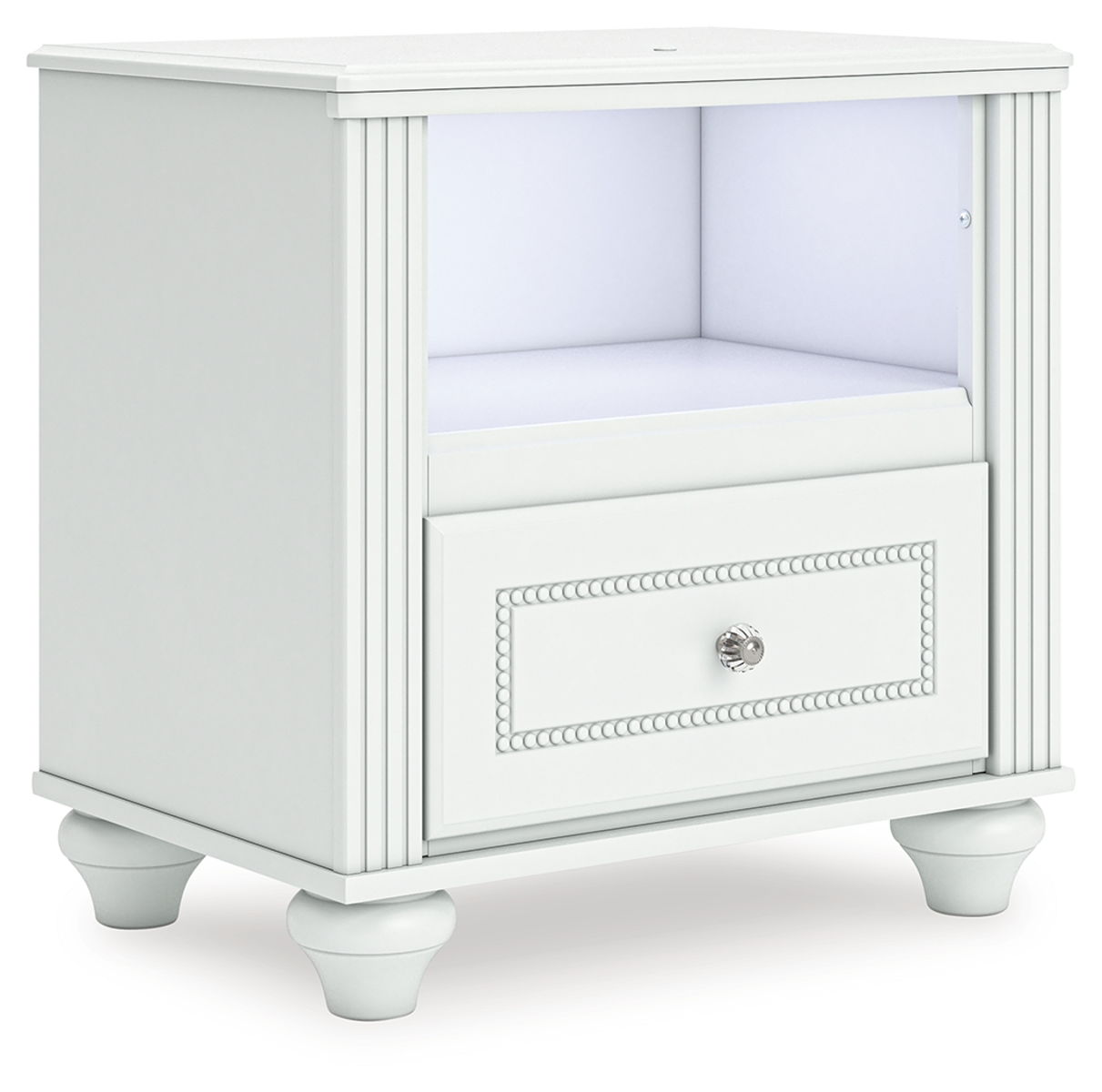 Kozlani - One Drawer Night Stand - White - Image 8