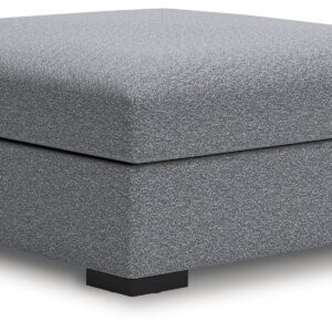 Bealton - Oversized Accent Ottoman - Salt And Pepper