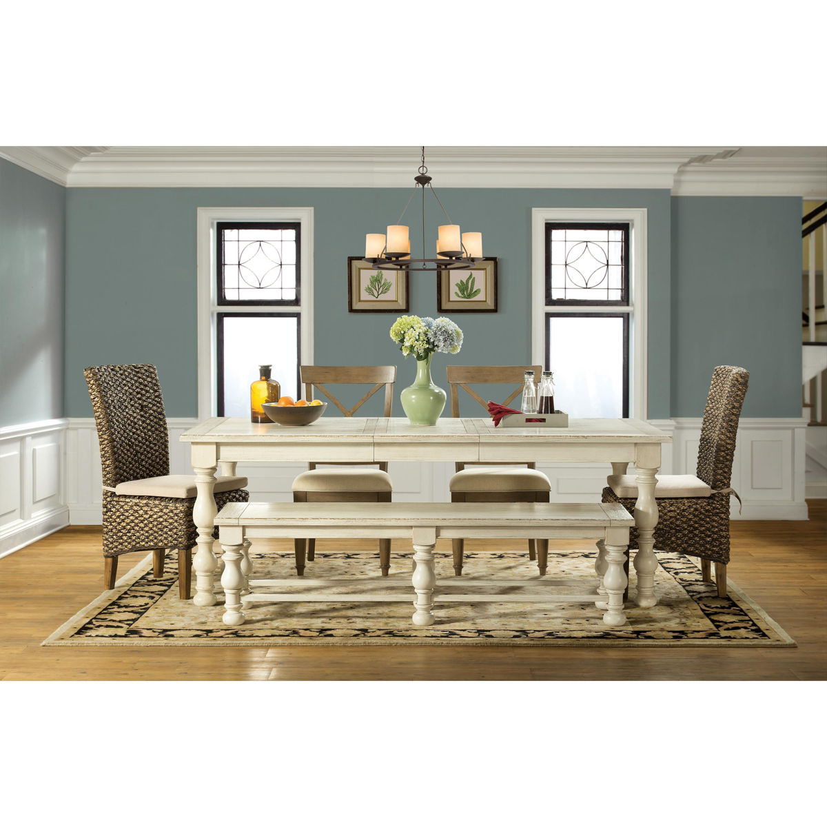 Mix-N-Match Chairs - Woven Side Upholstered Chair (Set of 2) - Hazelnut - Image 4