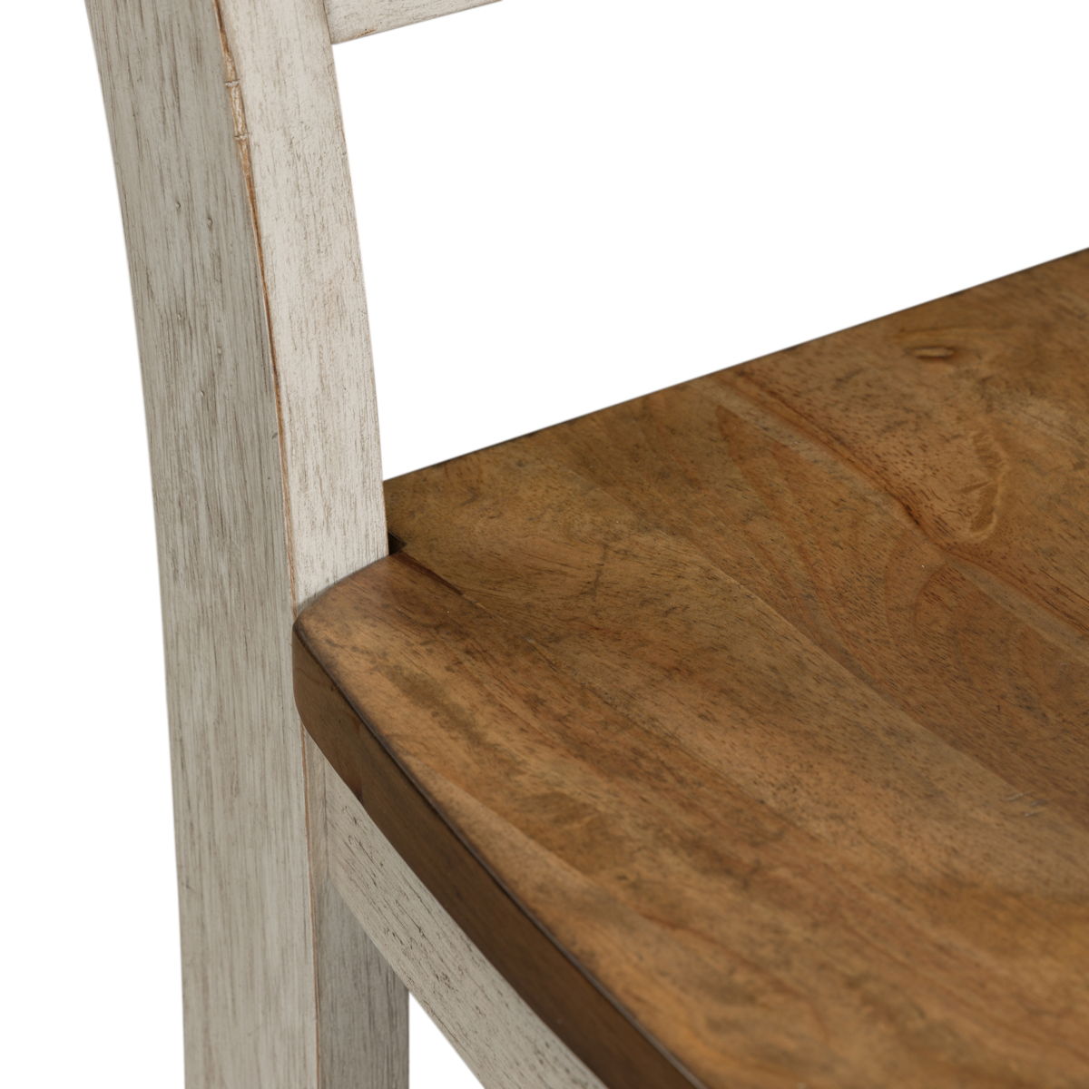 Farmhouse Reimagined - Ladder Back Side Chair - White - Image 6