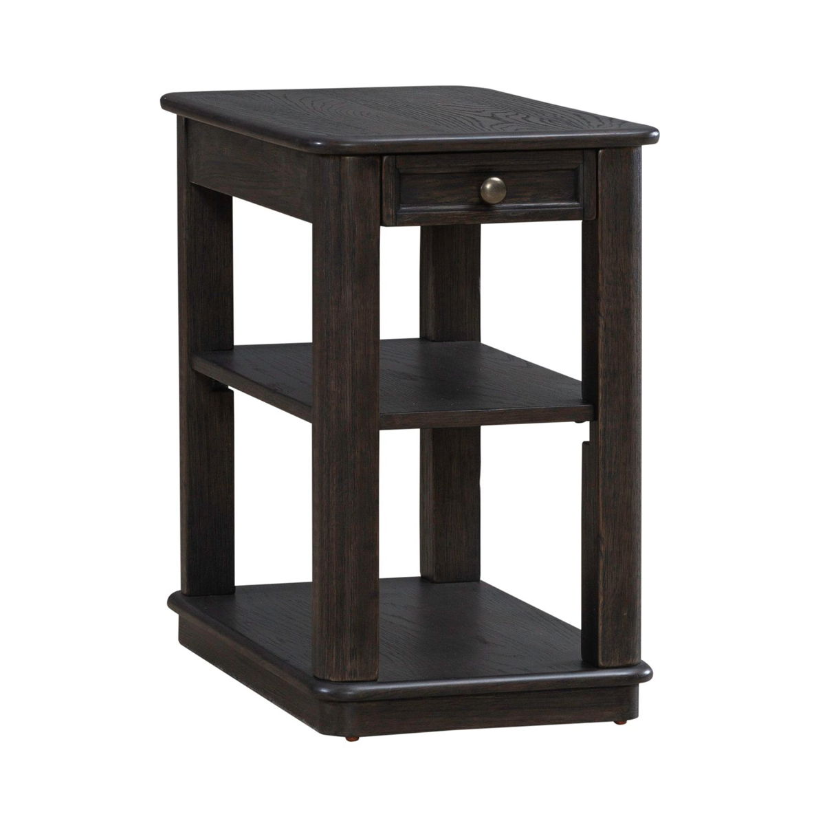 Wallace - Chair Side Table - Aged Oak - Image 9