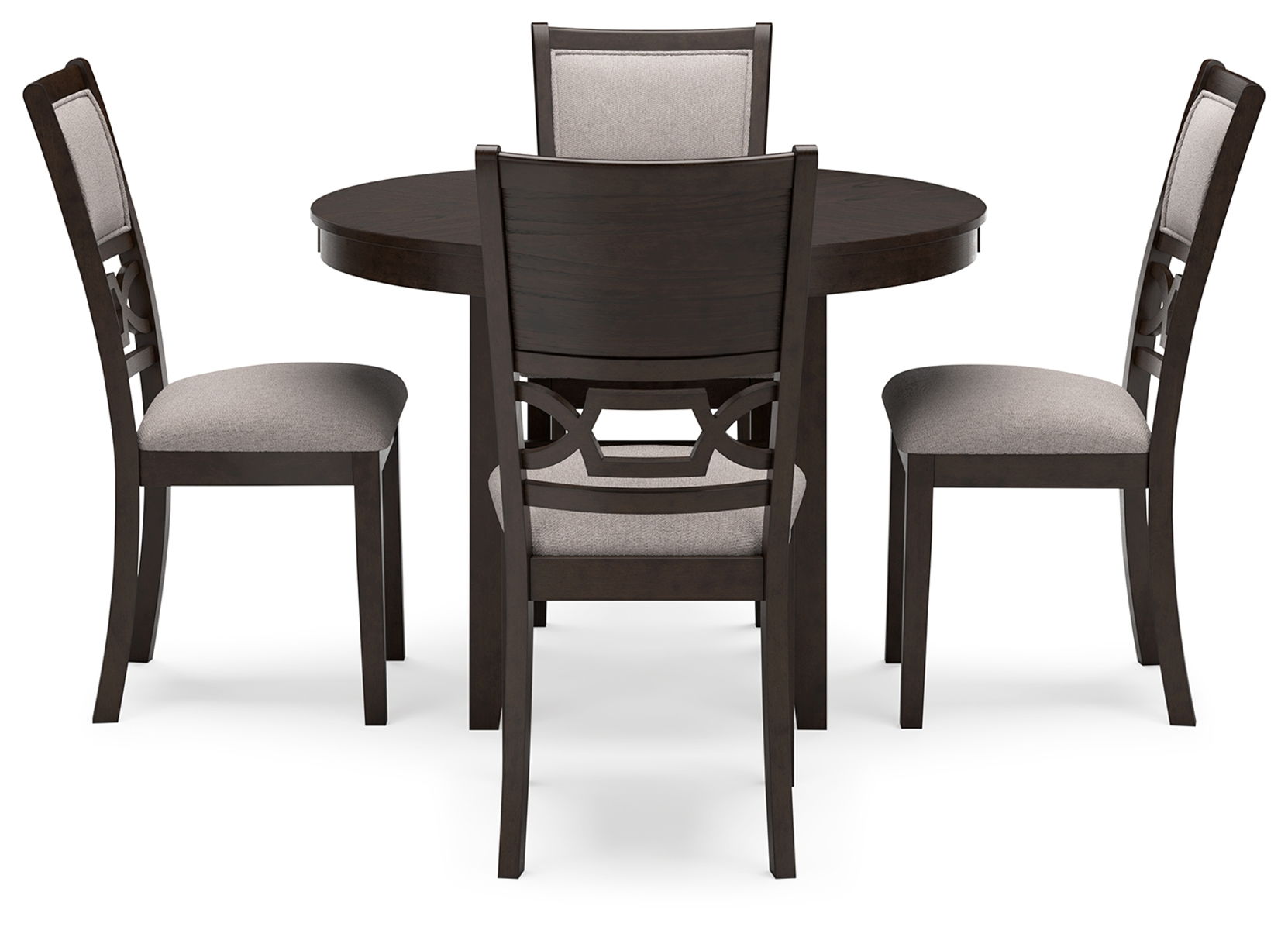 Langwest - Dining Room Table Set (Set of 5) - Brown - Image 3