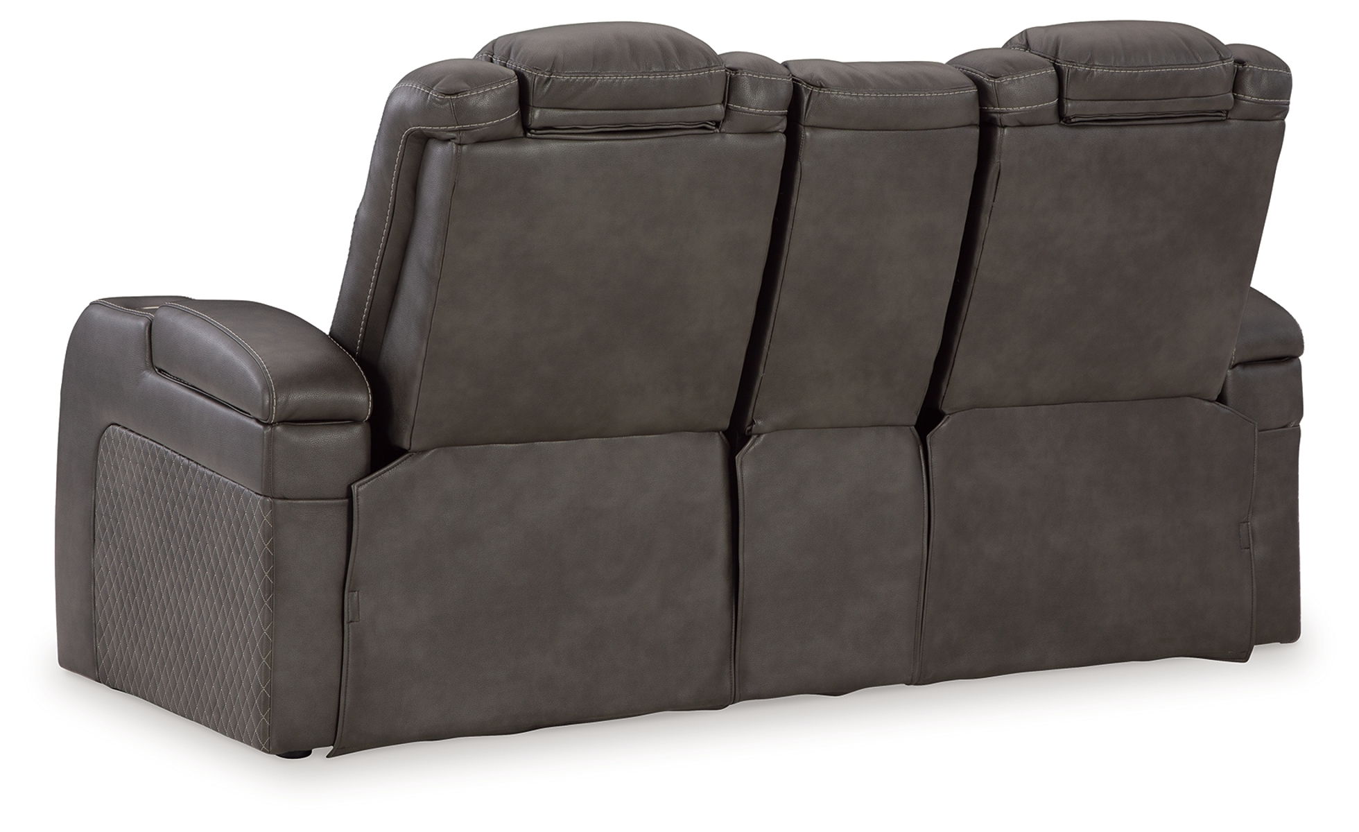 Fyne-dyme - Power Reclining Loveseat With Console/Adj Hdrst - Image 4