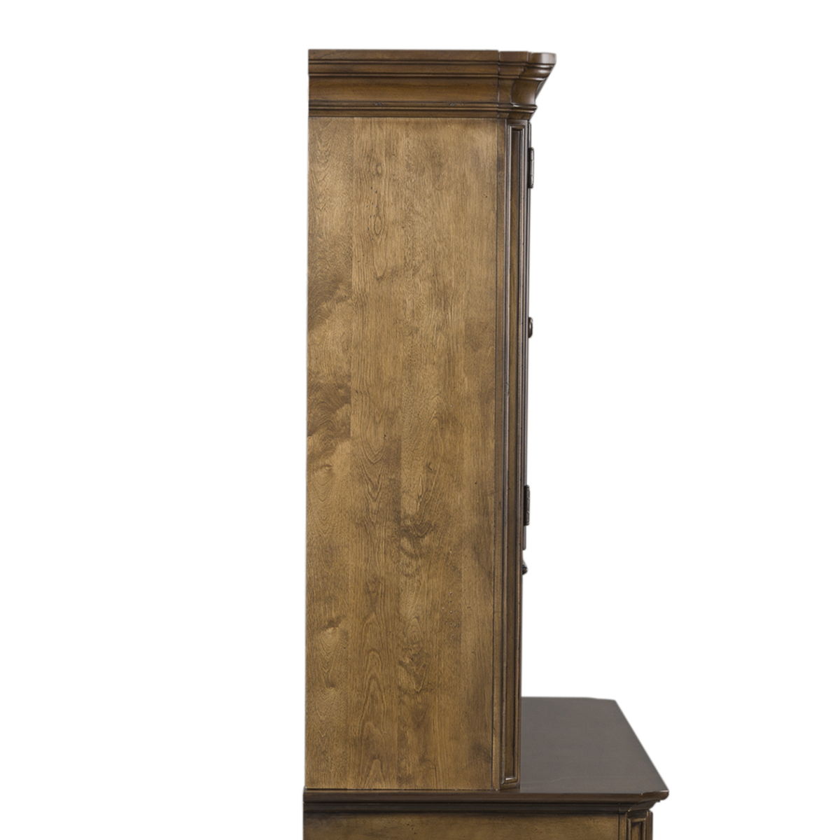 Amelia - Jr Executive Credenza Hutch - Dark Brown - Image 4