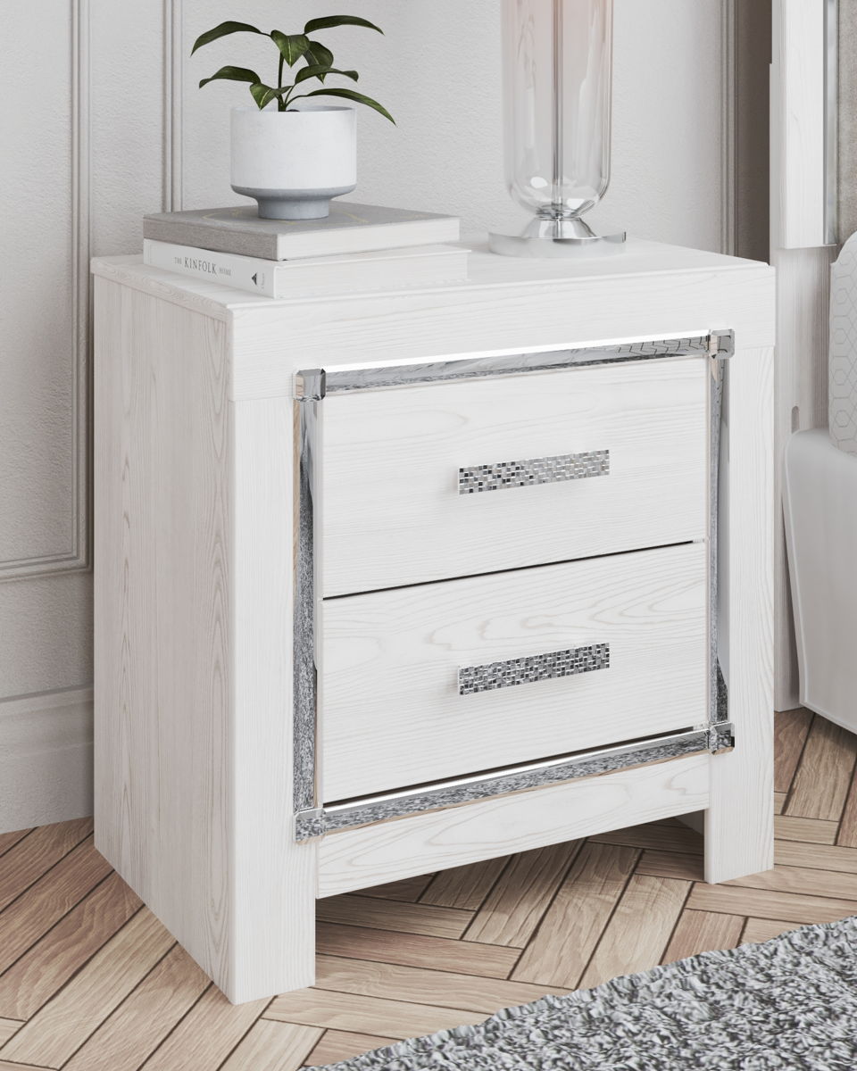 Altyra - Two Drawer Night Stand - White - Image 8