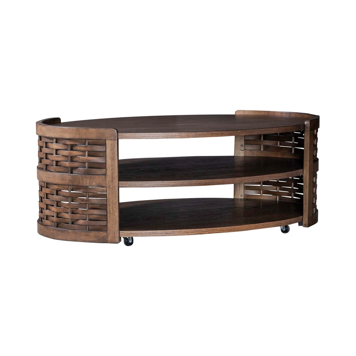 Warren Park - Oval Cocktail Table - Coffee Brown - Image 3