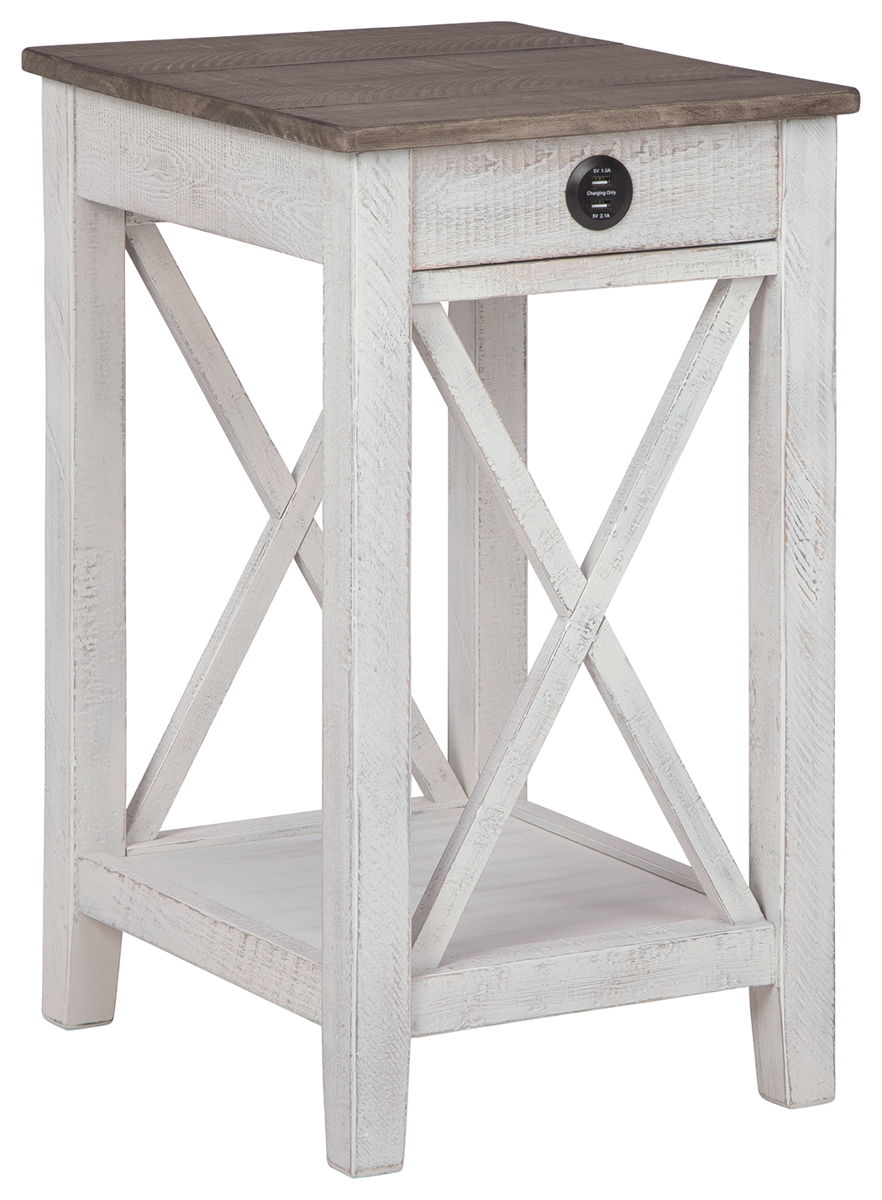 Adalane - Accent Table - White / Gray - Image 2