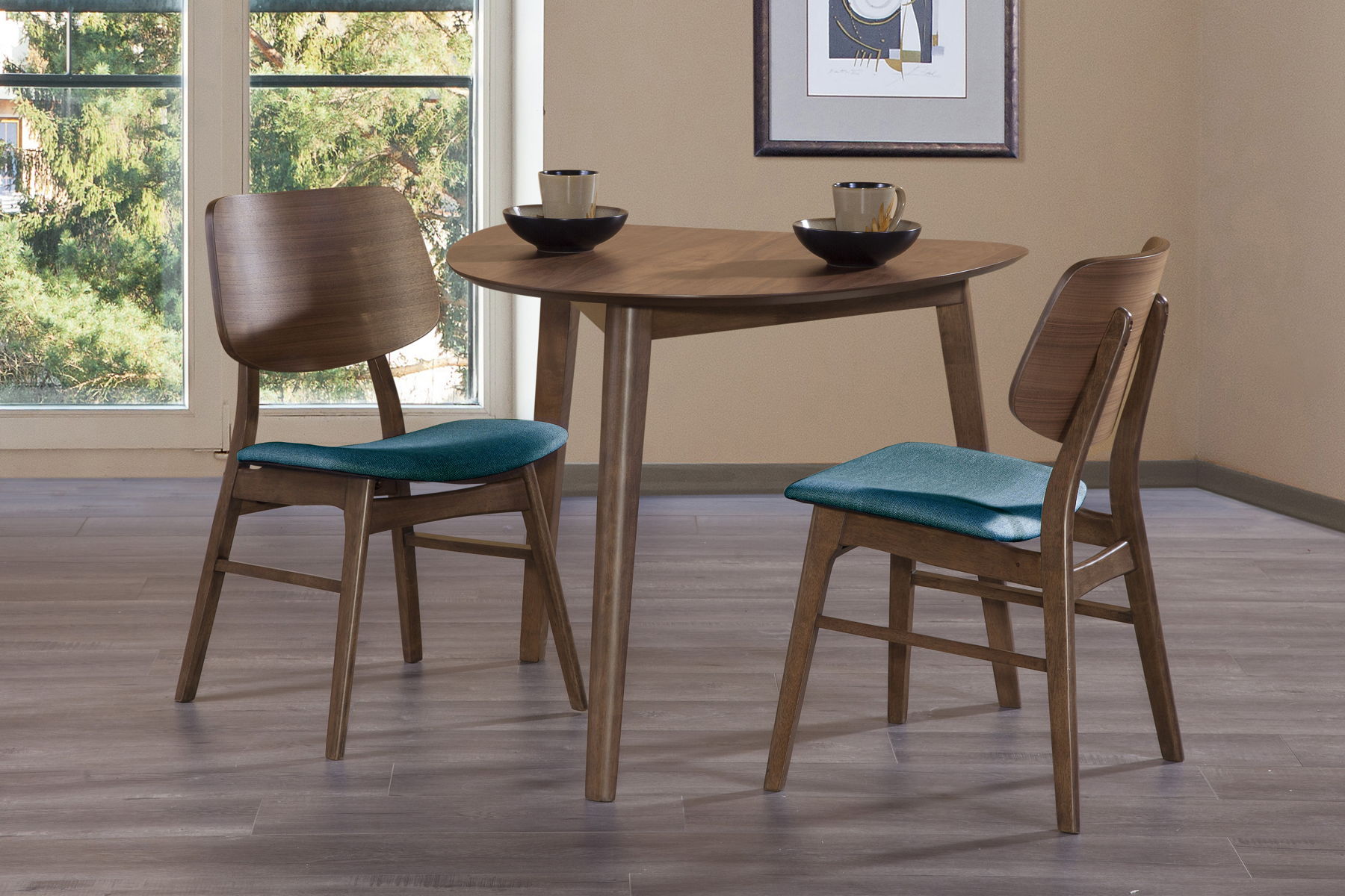 Oscar - Corner Table With 2 Cushion Chairs - Image 2