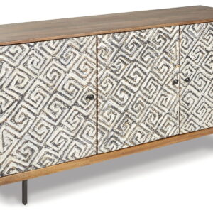 Kerrings - Accent Cabinet - Brown / Black / White