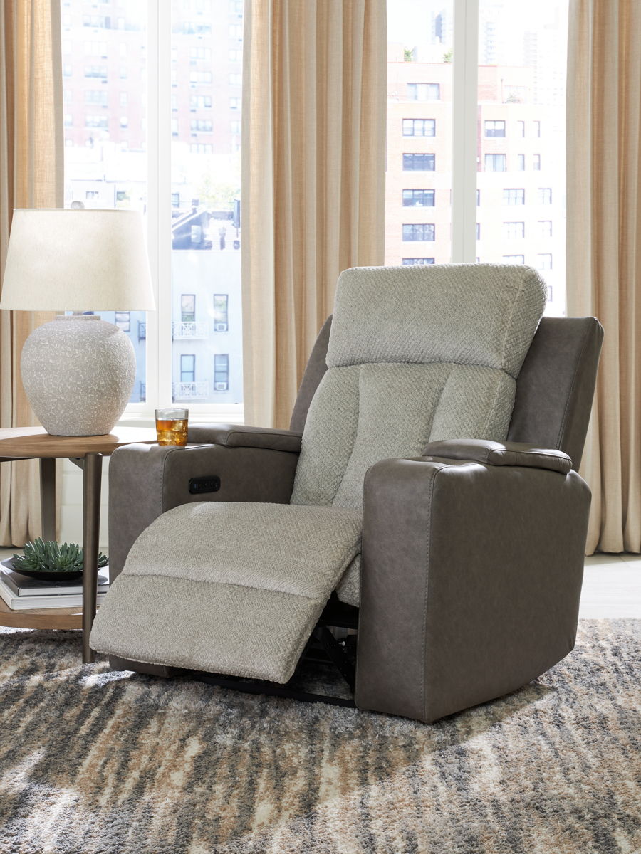 WhipLash - Power Recliner With Adj Headrest - Sisal - Image 6
