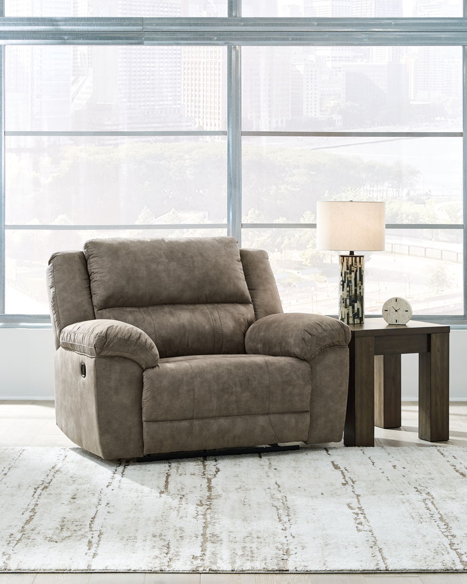 Laresview - Zero Wall Wide Seat Recliner - Fossil - Image 9