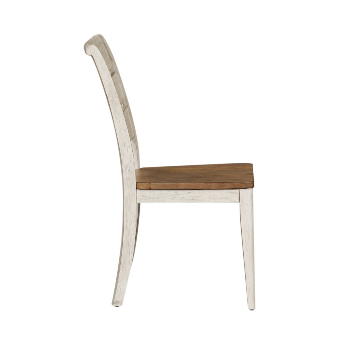 Farmhouse Reimagined - Ladder Back Side Chair - White - Image 5