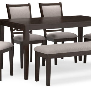 Langwest - Dining Room Table Set (Set of 6) - Brown