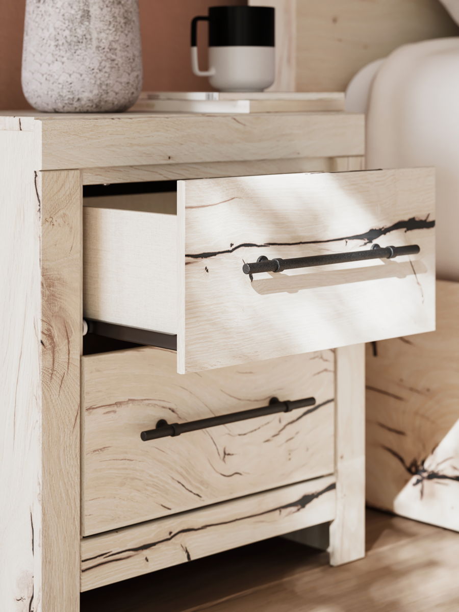 Lawroy - Two Drawer Night Stand - Light Natural - Image 5
