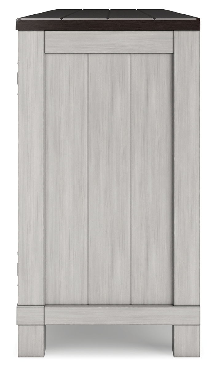 Darborn - 88" TV Stand With Electric Infrared Fireplace Insert - Gray / Brown - Image 3