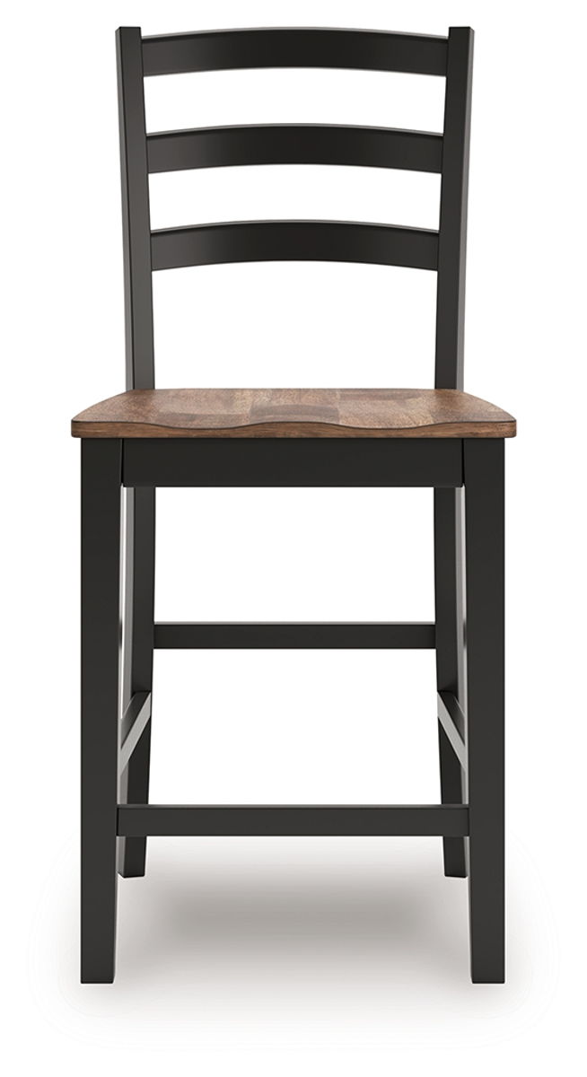 Wildenauer - Barstool (Set of 2) - Brown / Black - Image 7