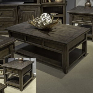 Paradise Valley - 3 Piece Table Set (Lift Top Cocktail Table) - Dark Brown