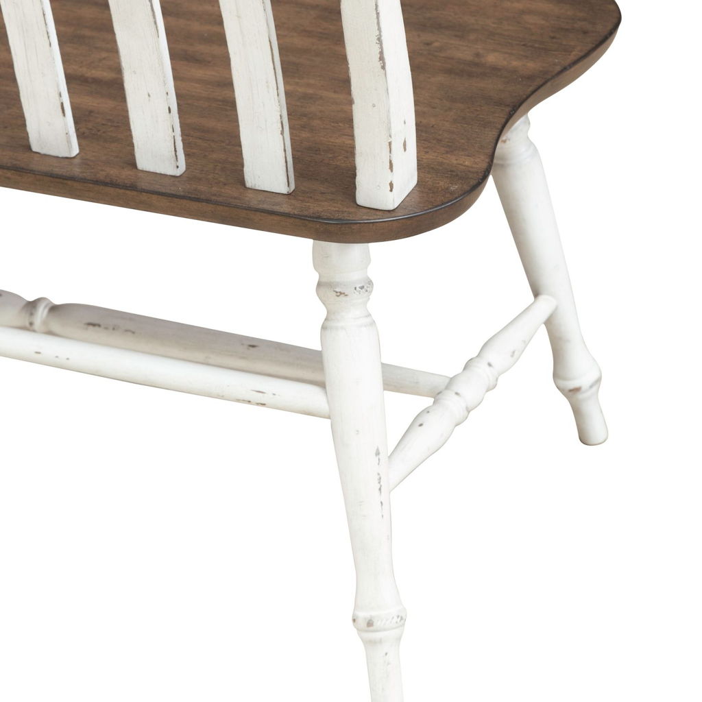 Al Fresco - Slat Back Bench (RTA) - White - Image 9