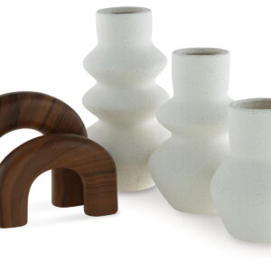 Carterworth - Accessory Set (Set of 5) - White / Brown