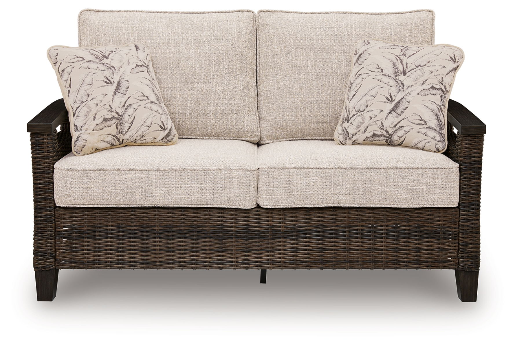 Monterey Point - Loveseat With Cushion - Dark Brown - Image 4