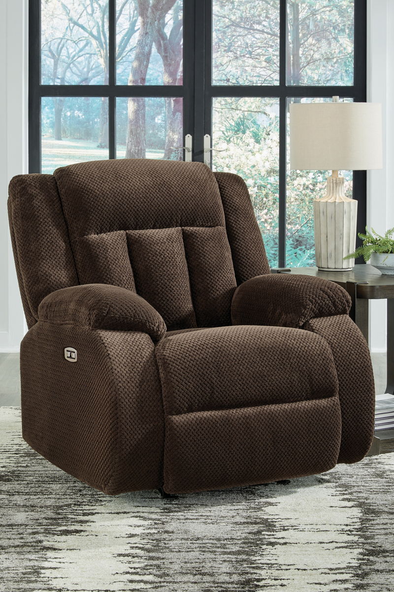 Free Wake - Power Rocker Recliner - Chocolate - Image 7
