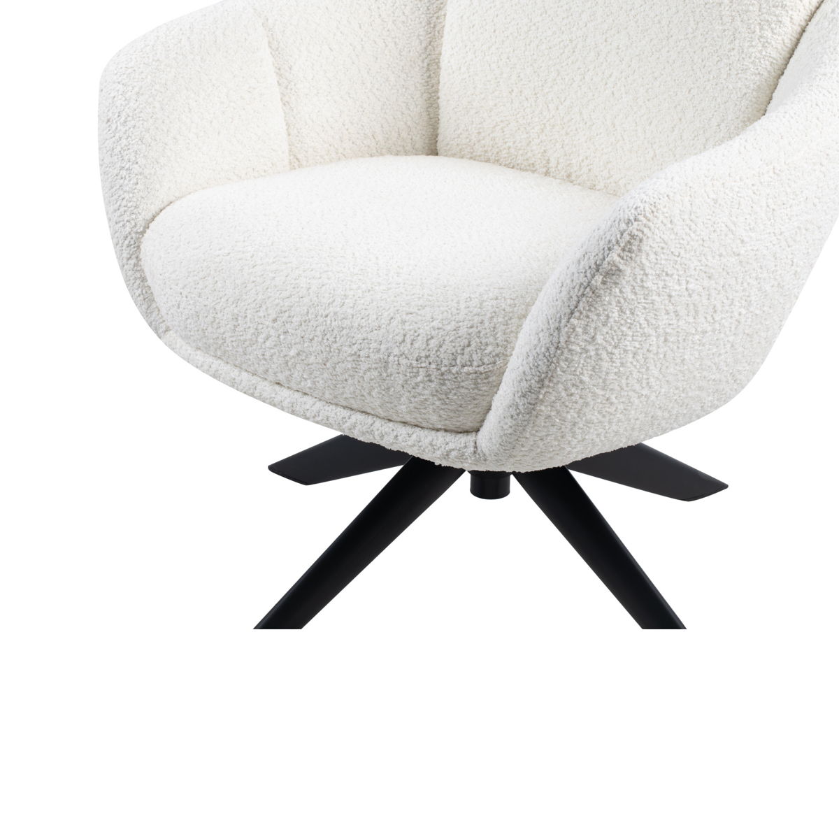 Fleming - Boucle Swivel Lounge Chair - Image 7