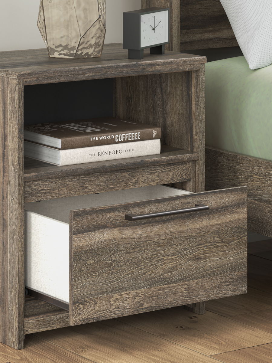 Elbrim - One Drawer Night Stand - Brown - Image 2