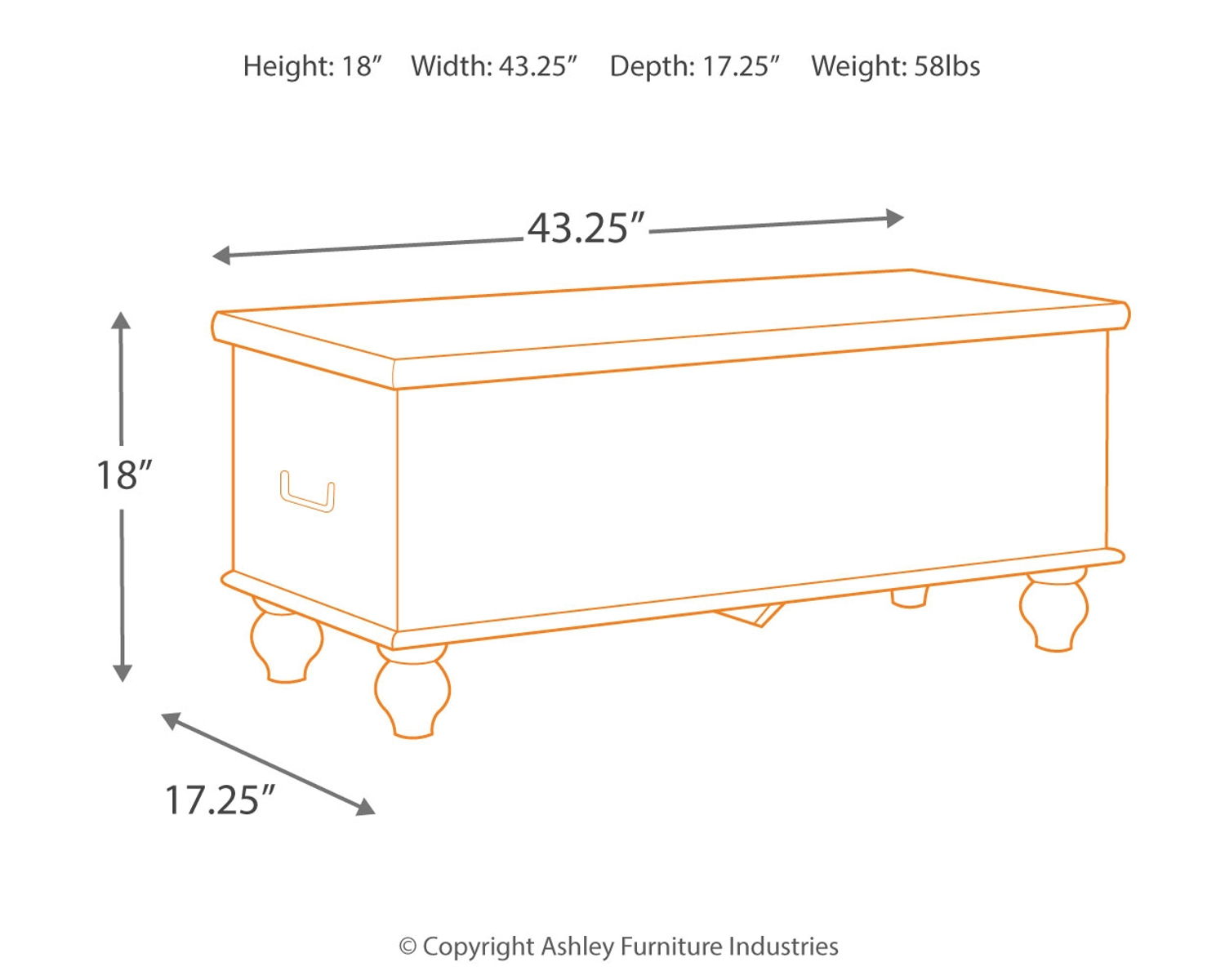 Fossil Ridge - Storage Bench - Beige - Image 3