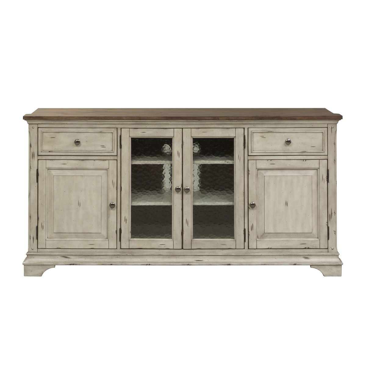 Morgan Creek - Entertainment TV Stand - White - Image 5