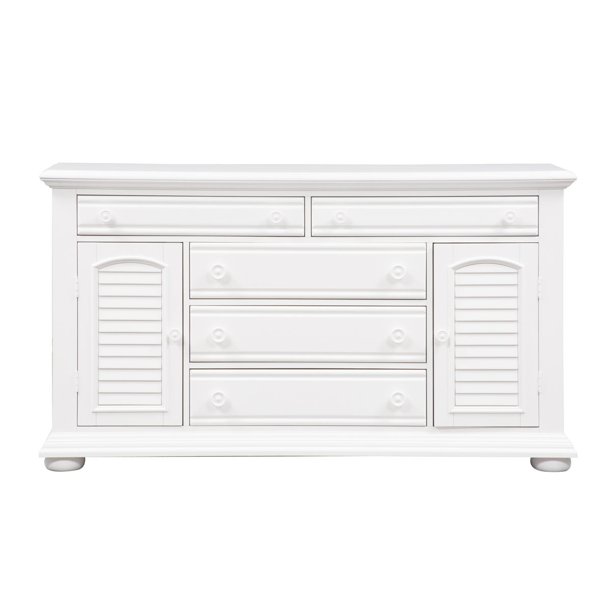 Summer House - 2 Door 5 Drawer Dresser - Oyster White