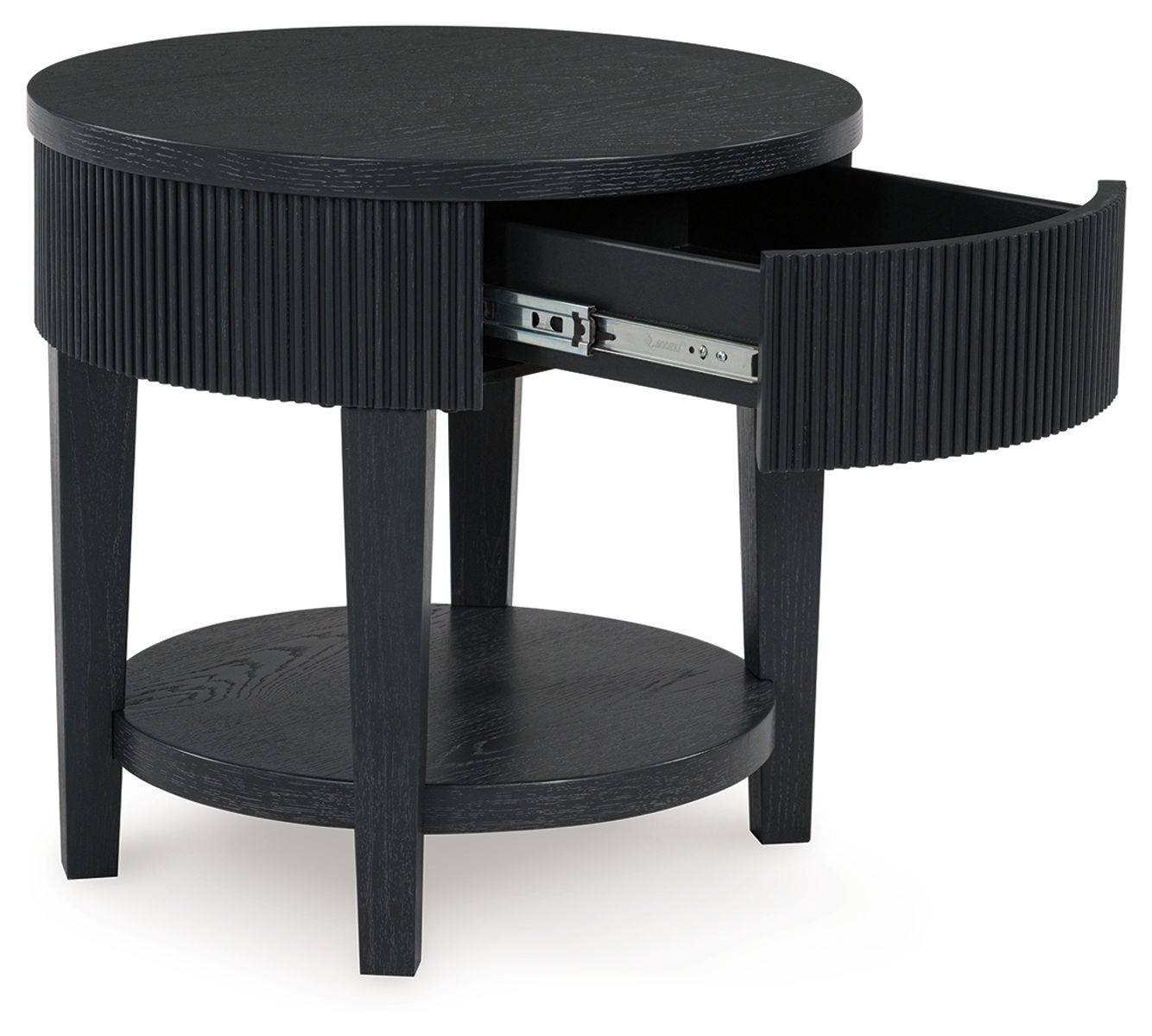 Marstream - Round End Table - Black - Image 8
