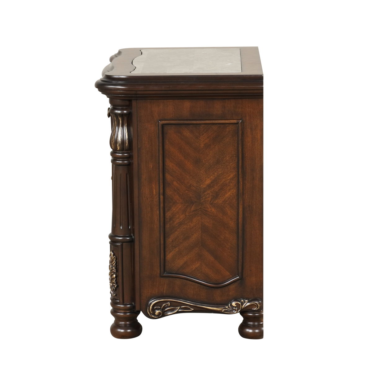 Bella Notte - Nightstand - Mahogany Brown - Image 2