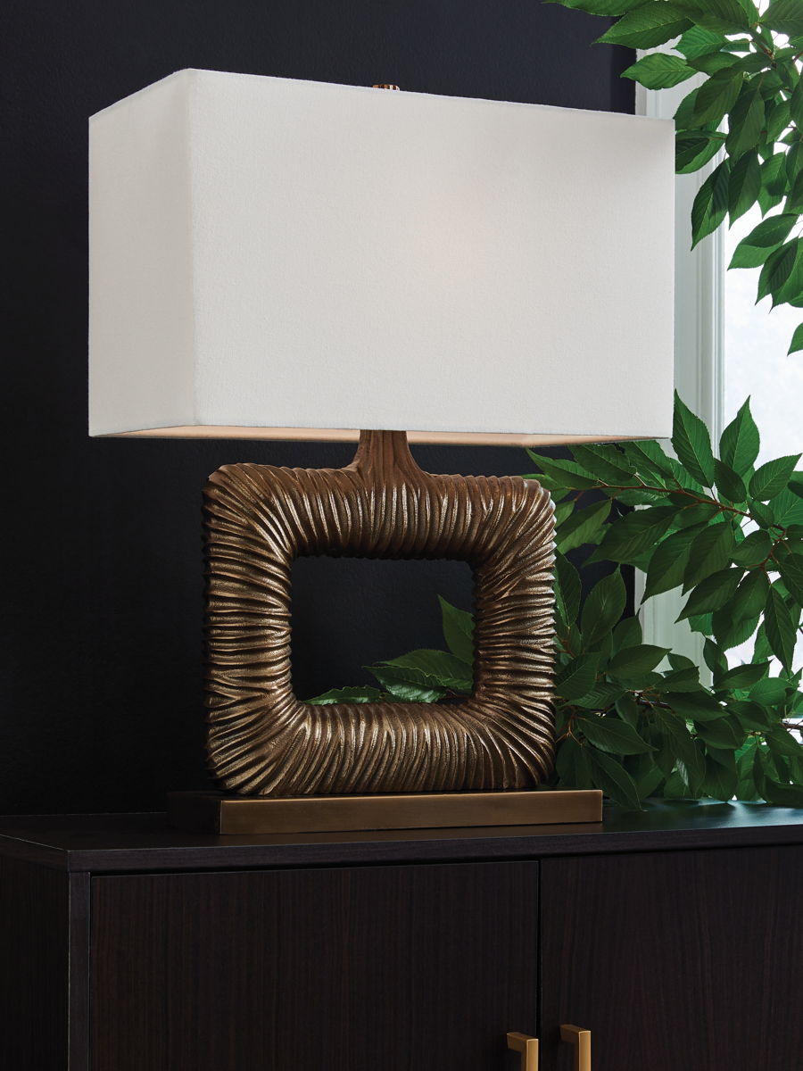 Garronby - Metal Table Lamp - Antique Brass Finish - Image 2