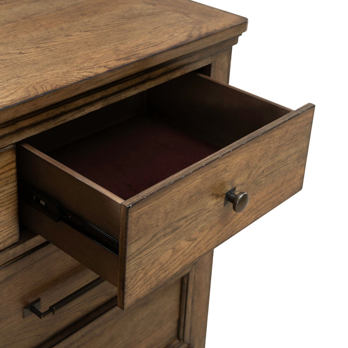 Carolina Park - 7 Drawer Dresser - Amber Brown - Image 12