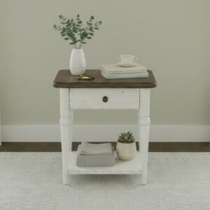 Turnberry Park - Rectangular End Table - White
