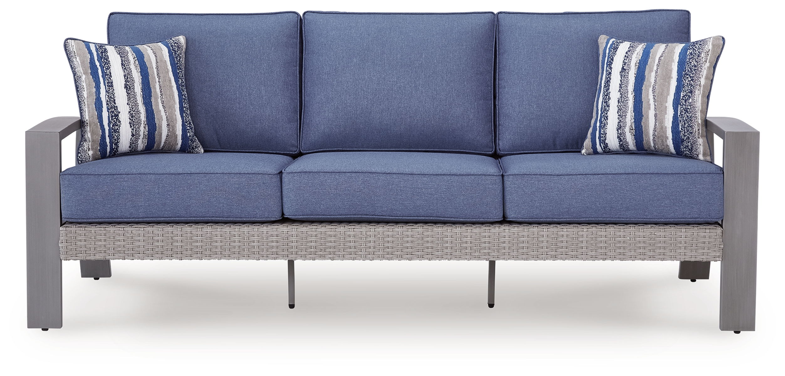 Half Moon Beach - Sofa With Cushion - Blue / Gray - Image 6