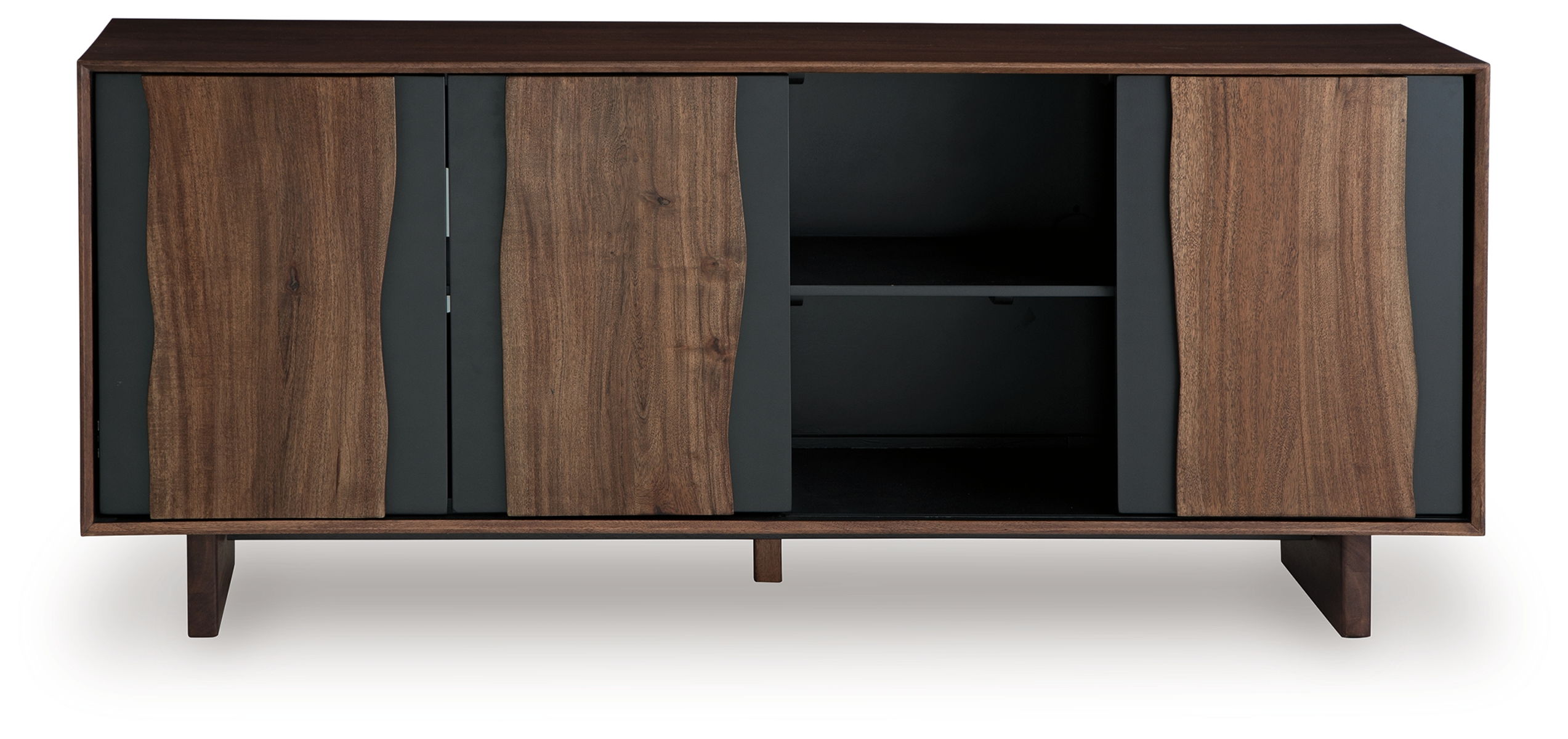 Welby - Accent Cabinet - Brown / Charcoal - Image 2