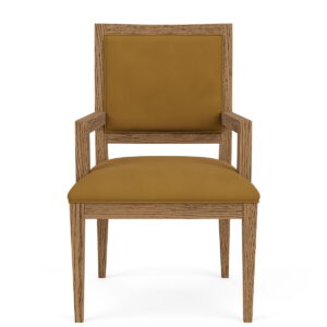 Halbrooke - Upholstered Back Arm Chair (Set of 2) - Light Brown