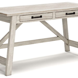 Carynhurst - Home Office Large Leg Desk - Whitewash