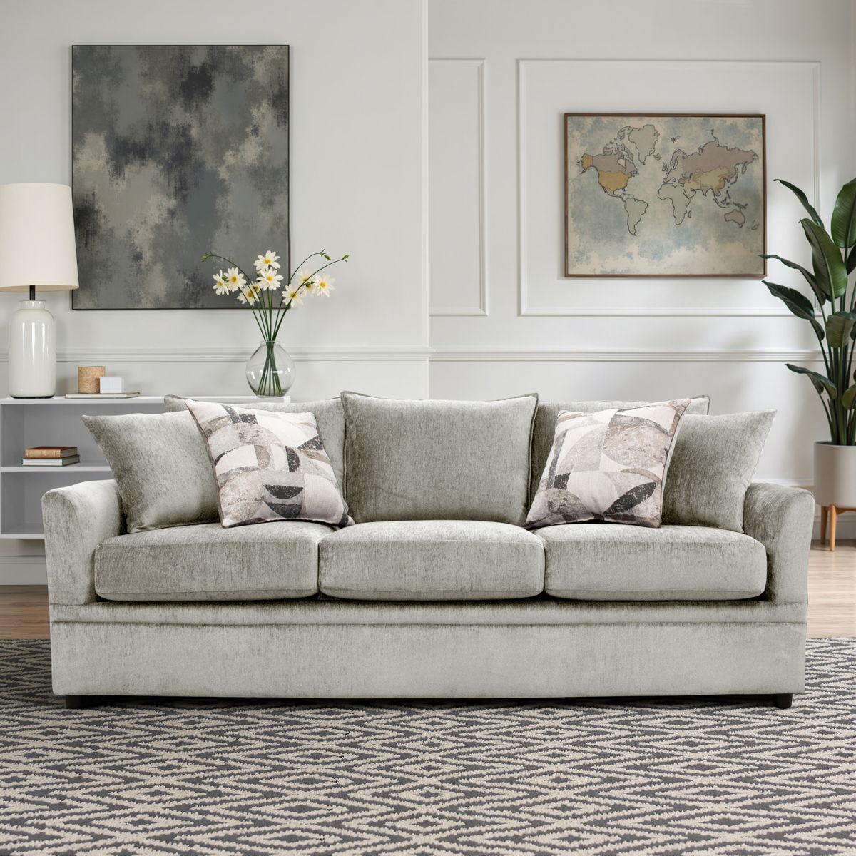 Sylvie - Sofa With 4 Accent Pillows - Image 8