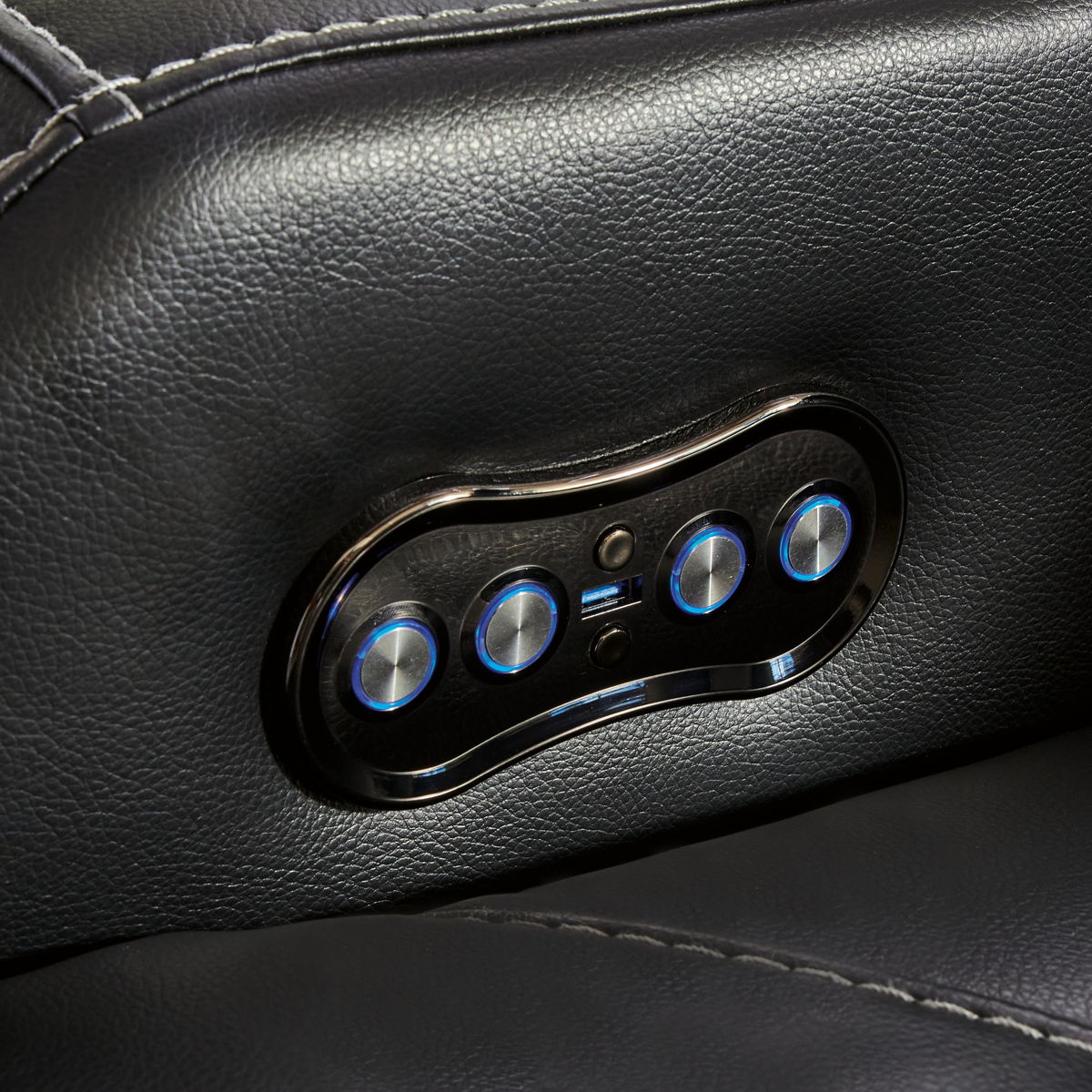 Caveman Den - Power Recliner/ Adj Headrest - Midnight - Image 6