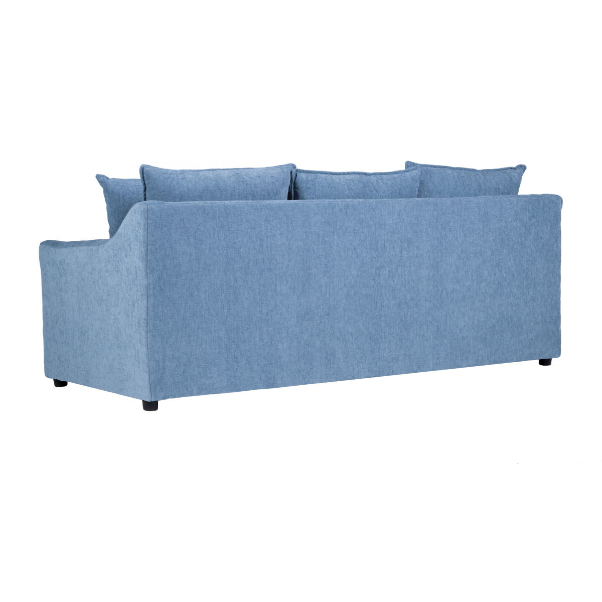 Sylvie - Sofa With 4 Accent Pillows - Slate Blue - Image 3