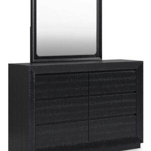 Londer - Dresser And Mirror - Black