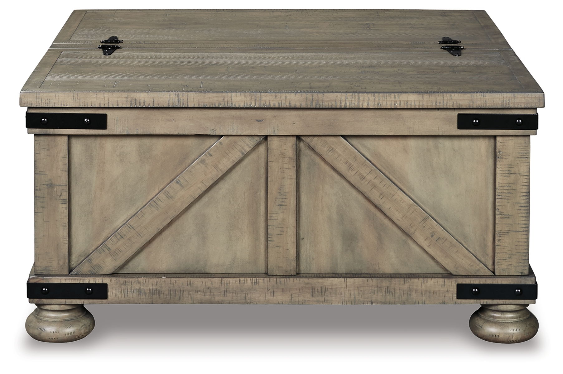 Aldwin - Cocktail Table With Storage - Square - Gray - Image 9